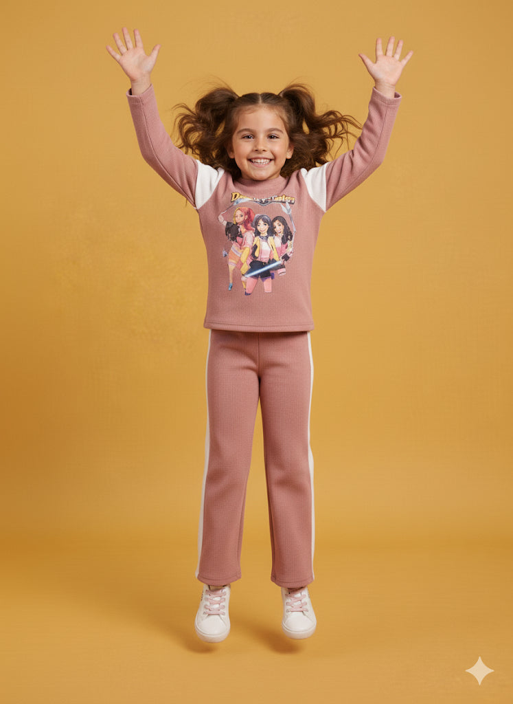 Chandal de niña K- Pop rosa maquillaje - Pronta Moda