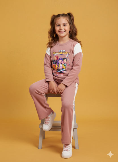 Chandal de niña K- Pop rosa maquillaje - Pronta Moda