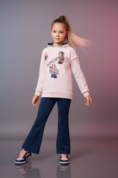 Conjunto rosa  K- Pop - Pronta Moda