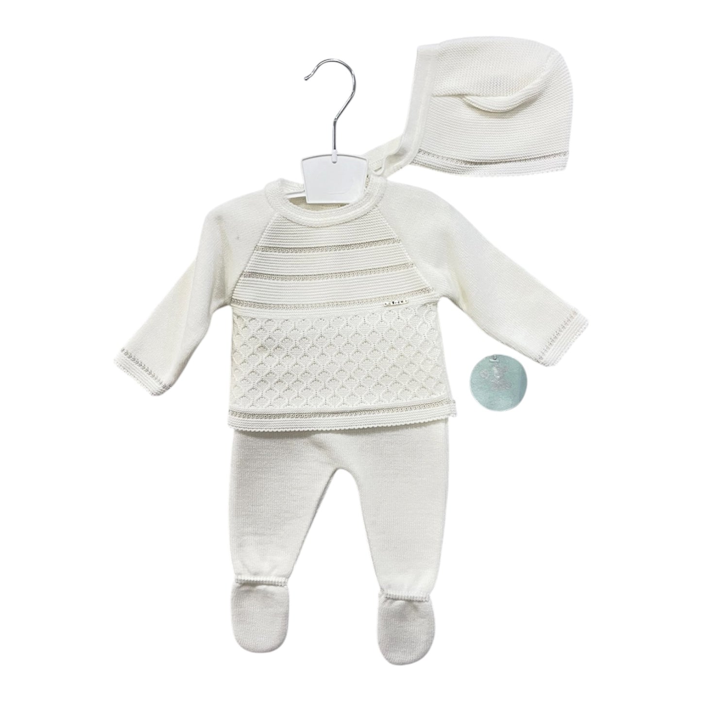 Conjunto de punto color beige - Baby