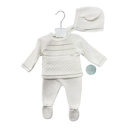 Conjunto de punto color beige - Baby
