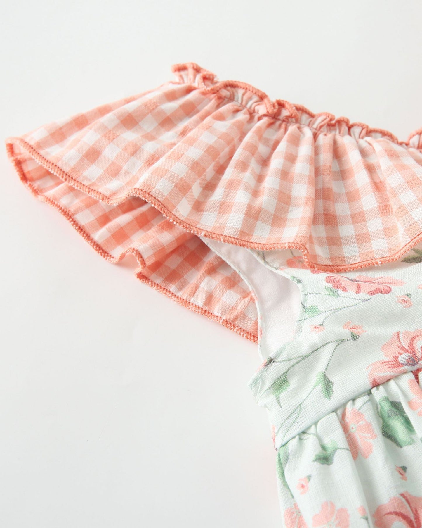 Vestido niña florar anaranjado - Newness