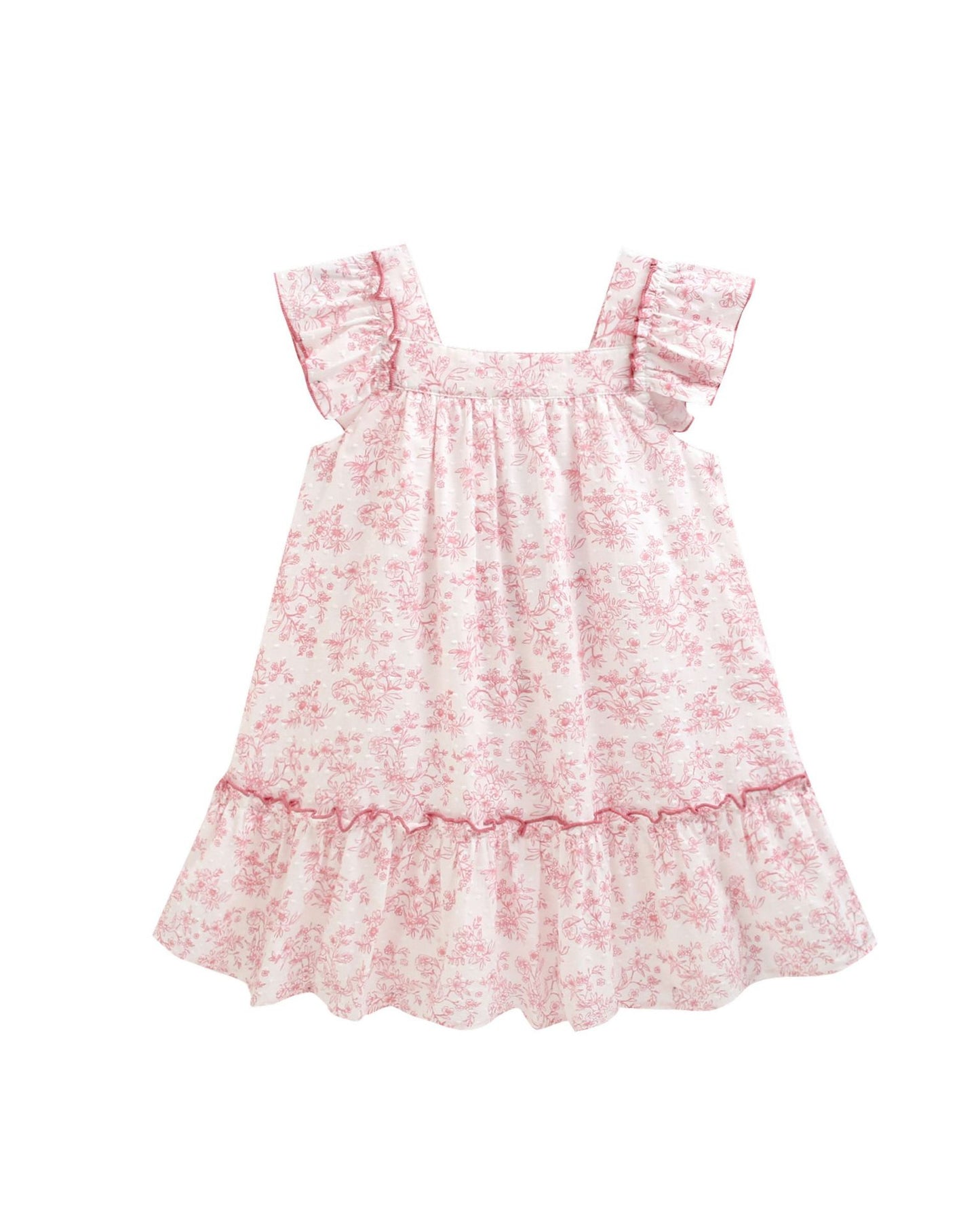 Vestido niña florar rosa - Newness