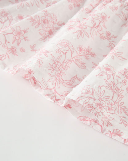 Vestido niña florar rosa - Newness