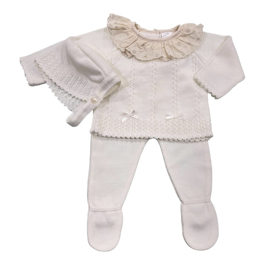 Conjunto Bebé en  beige de 3 piezas