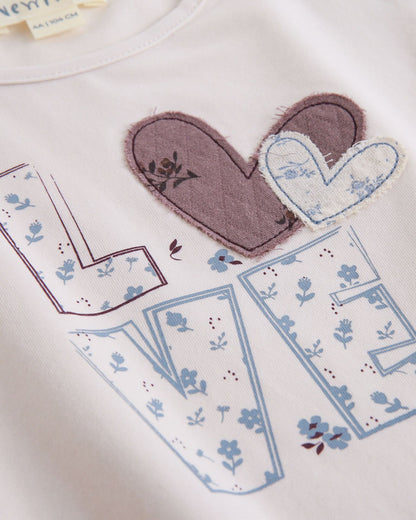 Camiseta niña LOVE  - Newness
