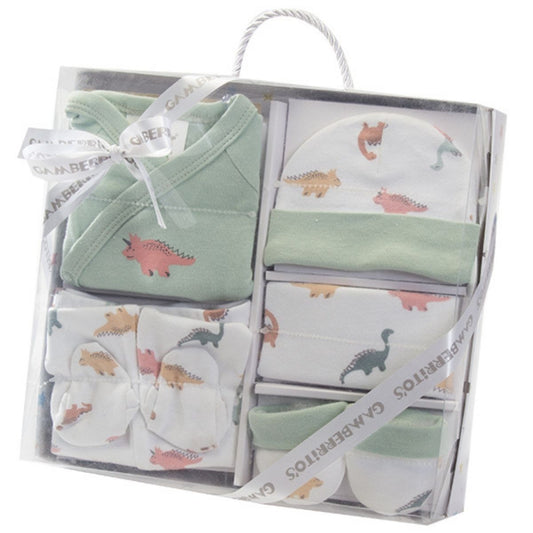 Juego infantil Dino 5 piezas verde - Gamberritos
