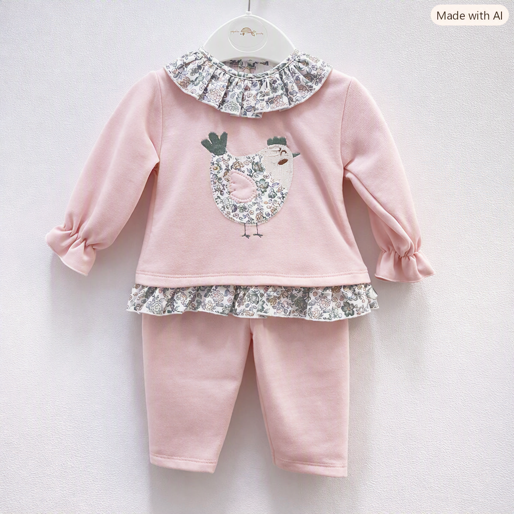 Conjunto bebé niña gallina  - Pequeños Piratas
