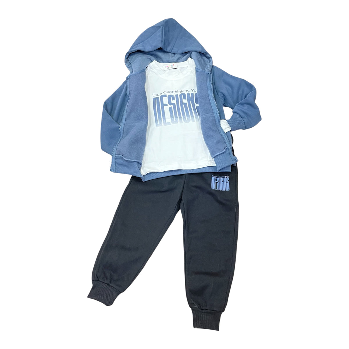Chándal de niño oso en espalda de 3PZ (4- 12 años) - Pronta Moda