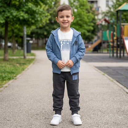 Chándal de niño oso en espalda de 3PZ (4- 12 años) - Pronta Moda