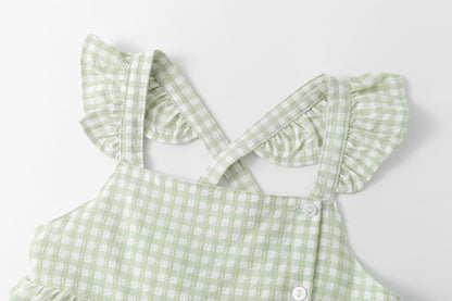 Vestido vichy en verde - Newness 2025