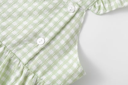 Vestido vichy en verde - Newness 2025