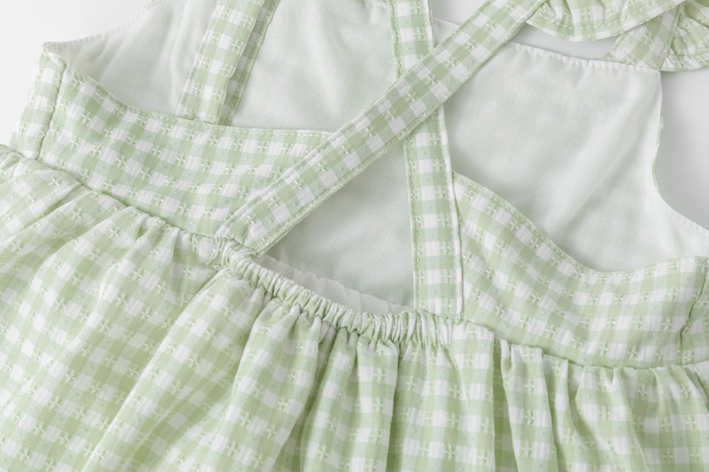 Vestido vichy en verde - Newness 2025