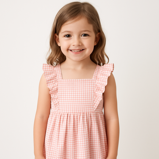 Vestido vichy en rosa - Newness 2025