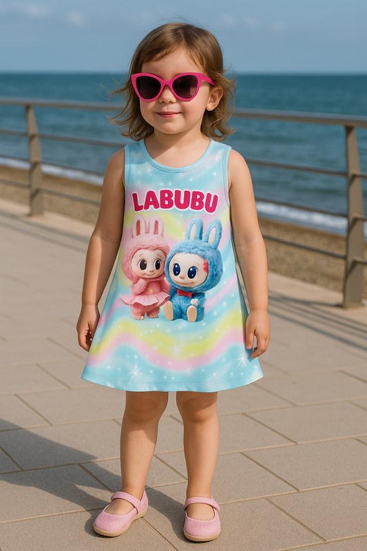 Vestido Labubu multicolor - Pronta Moda