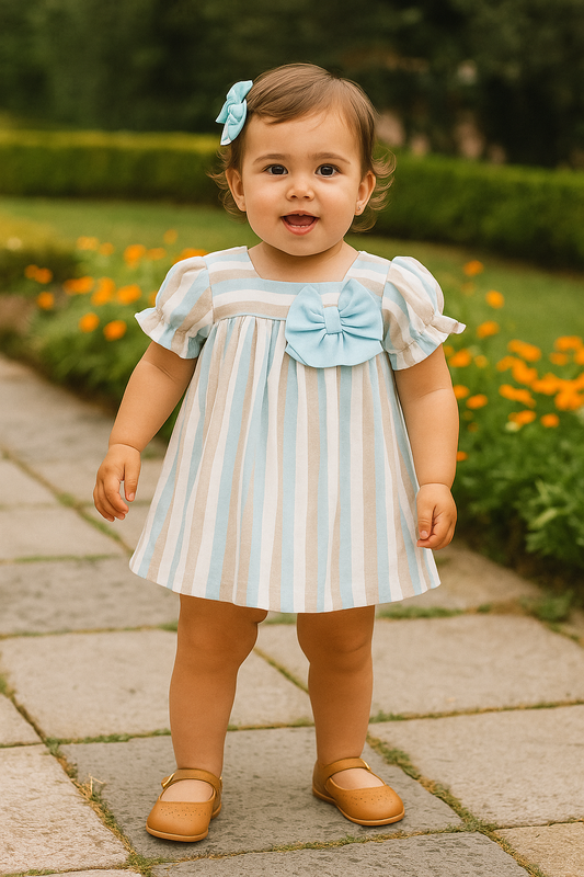 Vestido con braguita en turquesa de primavera 2024 de Coco Acqua