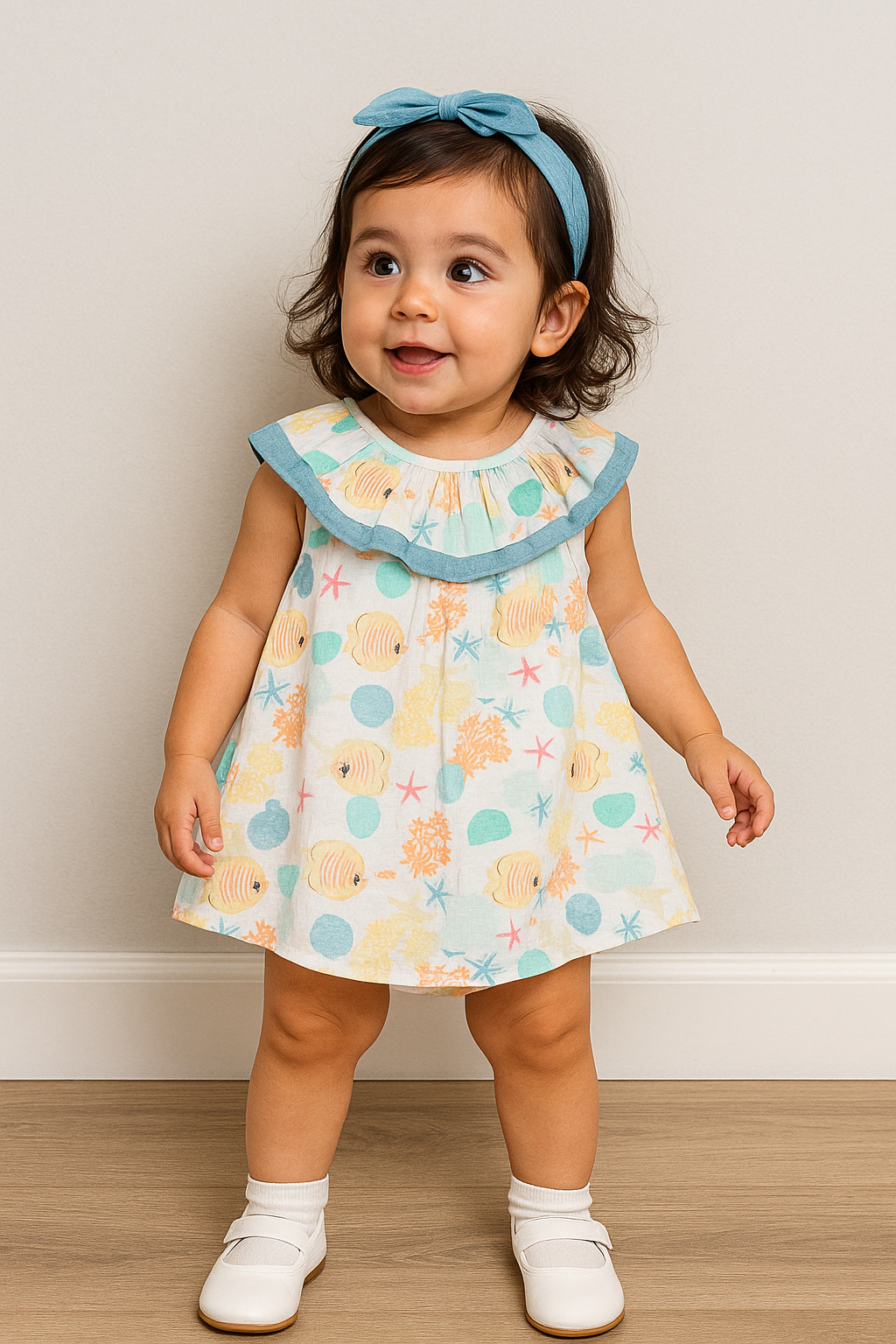 Vestido con braguita de niña - Coco Acqua