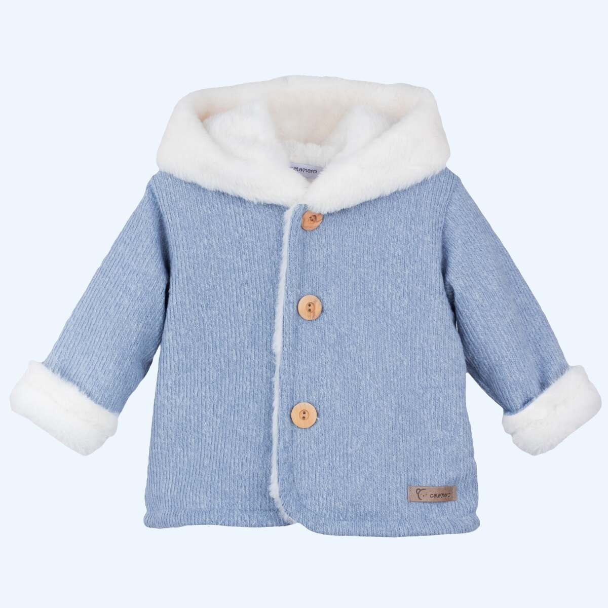 Abrigo Azul Ter - Calamaro - Frontal - Moda Infantil Chicle