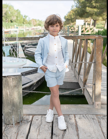 Americana niño de Coco Acqua Colección 2024 - Detalle 3 - Moda Infantil Chicle