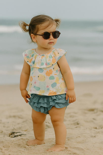 Bloomer + blusa de beb� - Coco Acqua - Frontal - Moda Infantil Chicle
