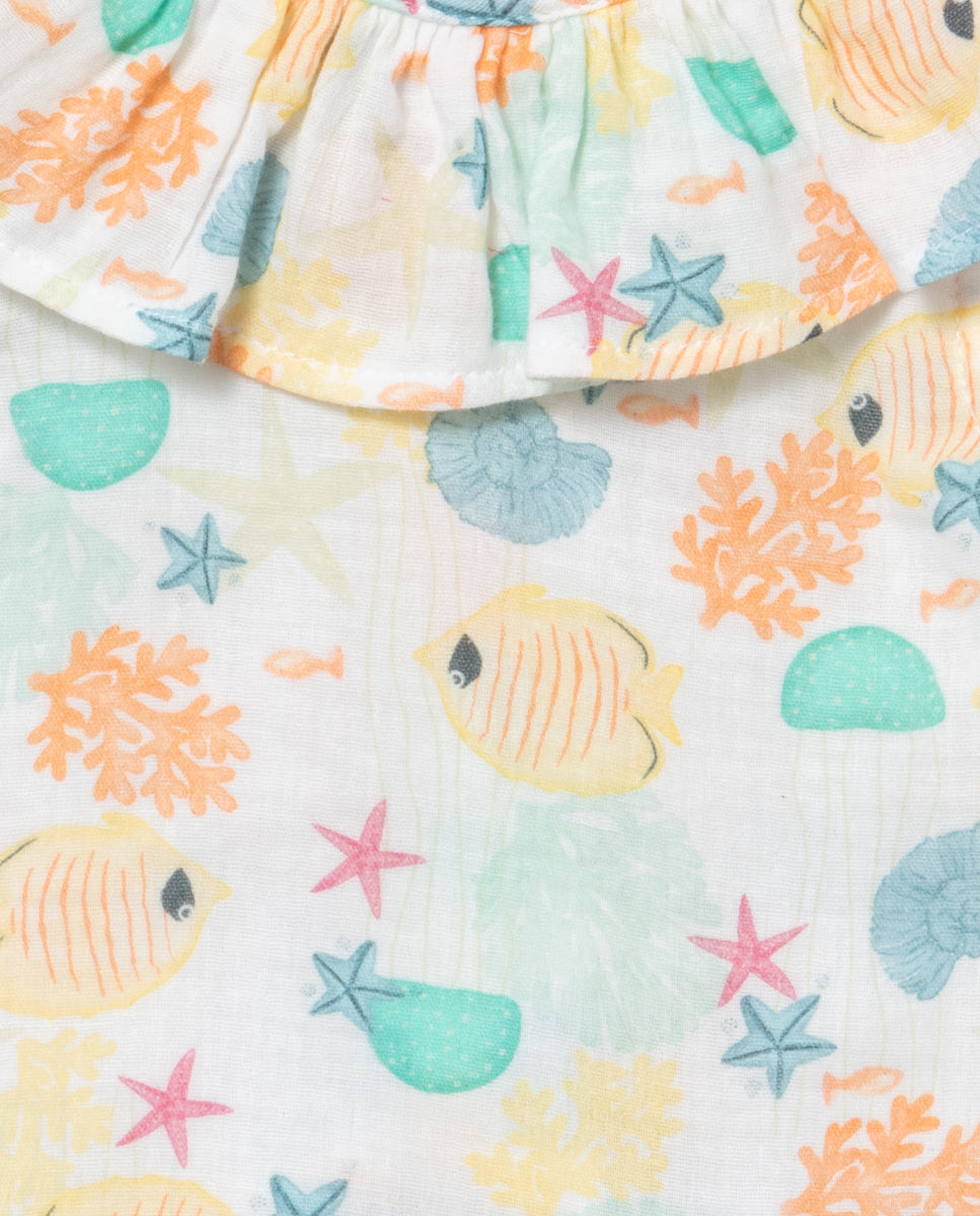 Bloomer + blusa de bebé - Coco Acqua - Detalle 3 - Moda Infantil Chicle