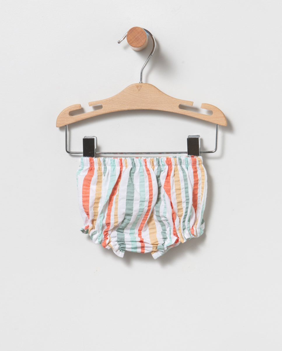 Blusa + braguita de bebé niña - Primavera verano 2024 Coco Acqua - Detalle 2 - Moda Infantil Chicle