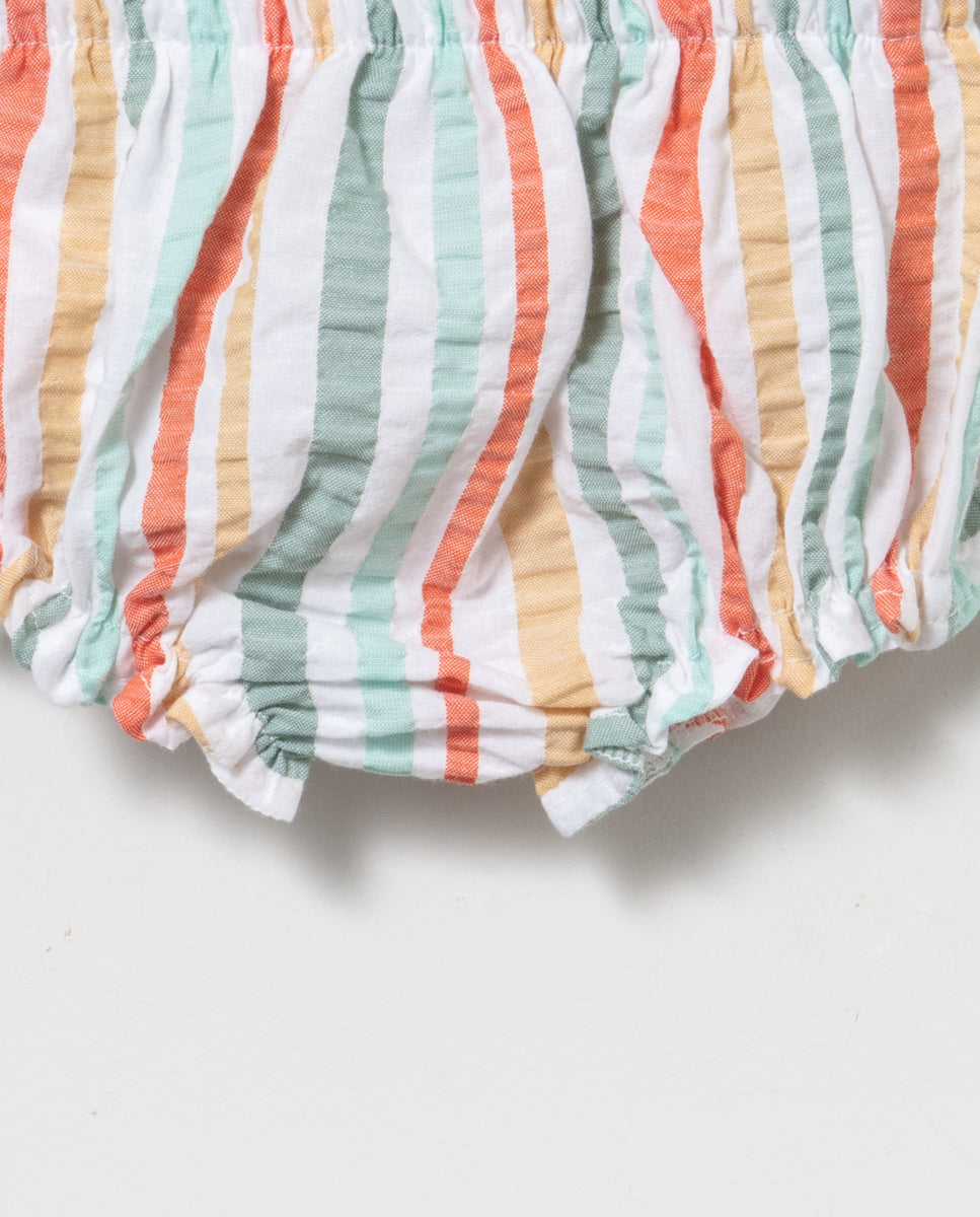 Blusa + braguita de bebé niña - Primavera verano 2024 Coco Acqua - Detalle 4 - Moda Infantil Chicle