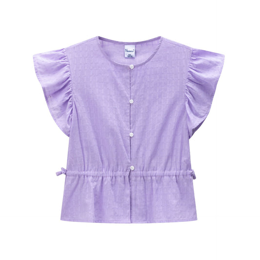 Blusón de niña en morado en color morado - Newness - Frontal - Moda Infantil Chicle