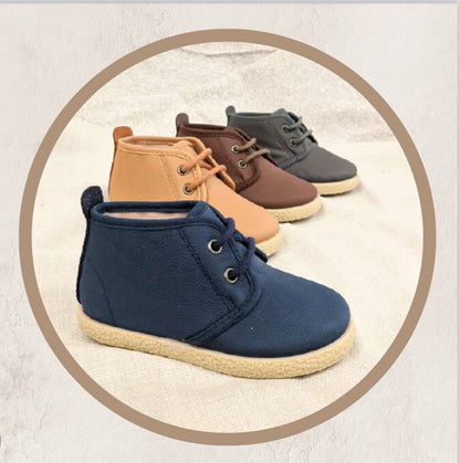 Bota Blucher cordones Gante gris -Tokolate ( 19 al 30 ) - Detalle 5 - Moda Infantil Chicle