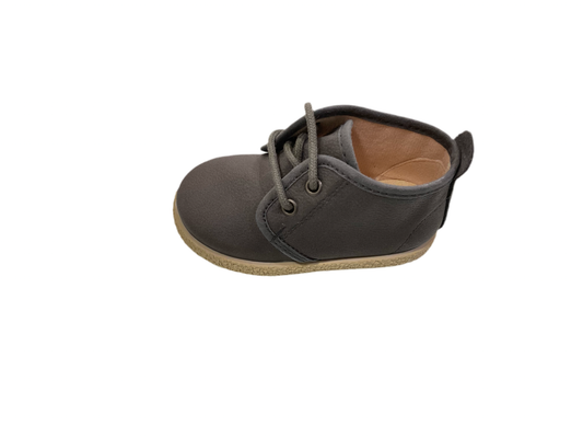 Bota Blucher cordones Gante gris -Tokolate - Frontal - Moda Infantil Chicle
