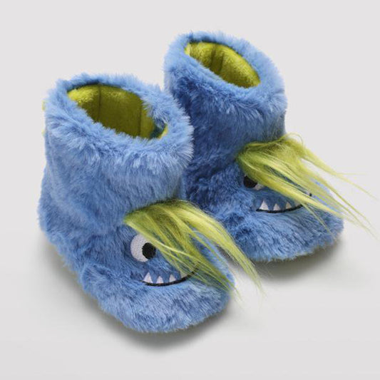 Botas de estar por casa en azul - Frontal - Moda Infantil Chicle