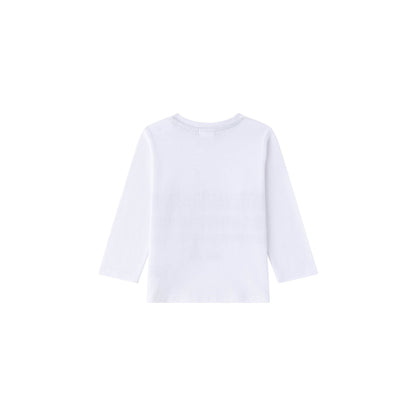 Camiseta beb� blanca con robot en pistacho - Newness invierno 2024 - Detalle 1 - Moda Infantil Chicle