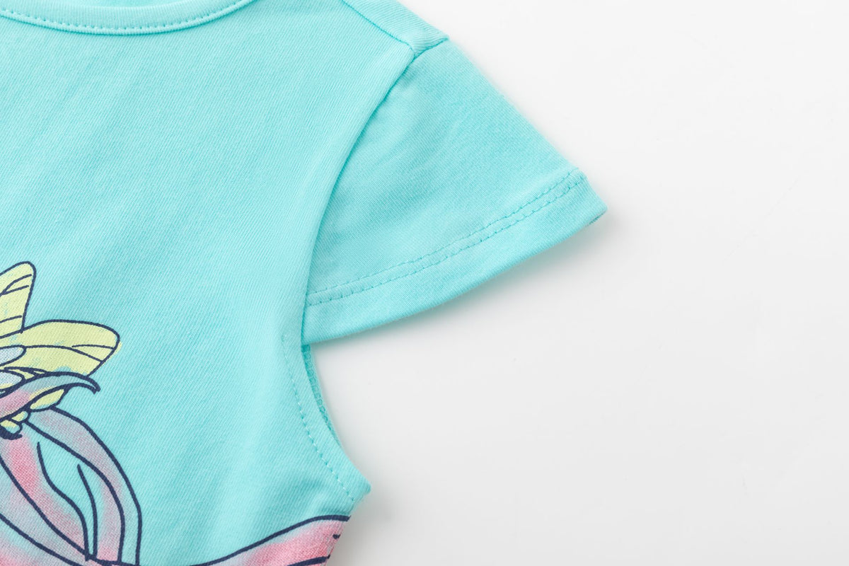 Camiseta de ni�a de manga corta - Newness 2024 - Detalle 4 - Moda Infantil Chicle