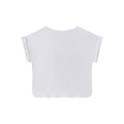Camiseta de niña con estampado - Newness 2024 - Detalle 1 - Moda Infantil Chicle