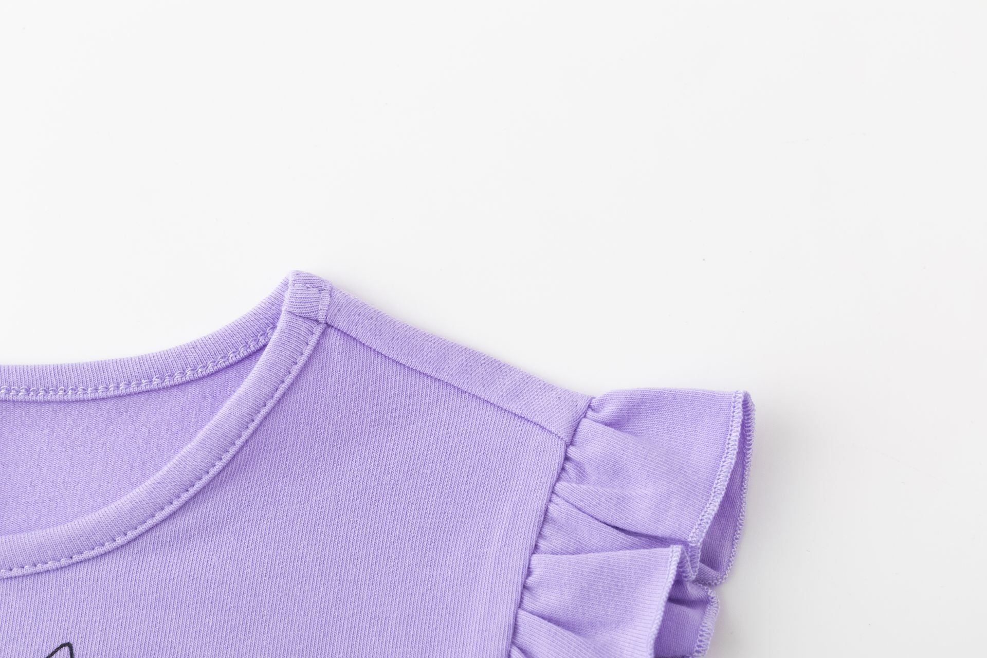 Camiseta de niña de algodón de primavera 2024 - Detalle 2 - Moda Infantil Chicle