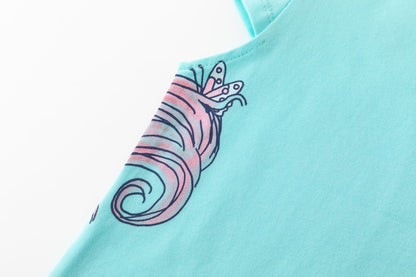 Camiseta de niña de manga corta - Newness 2024 - Detalle 6 - Moda Infantil Chicle