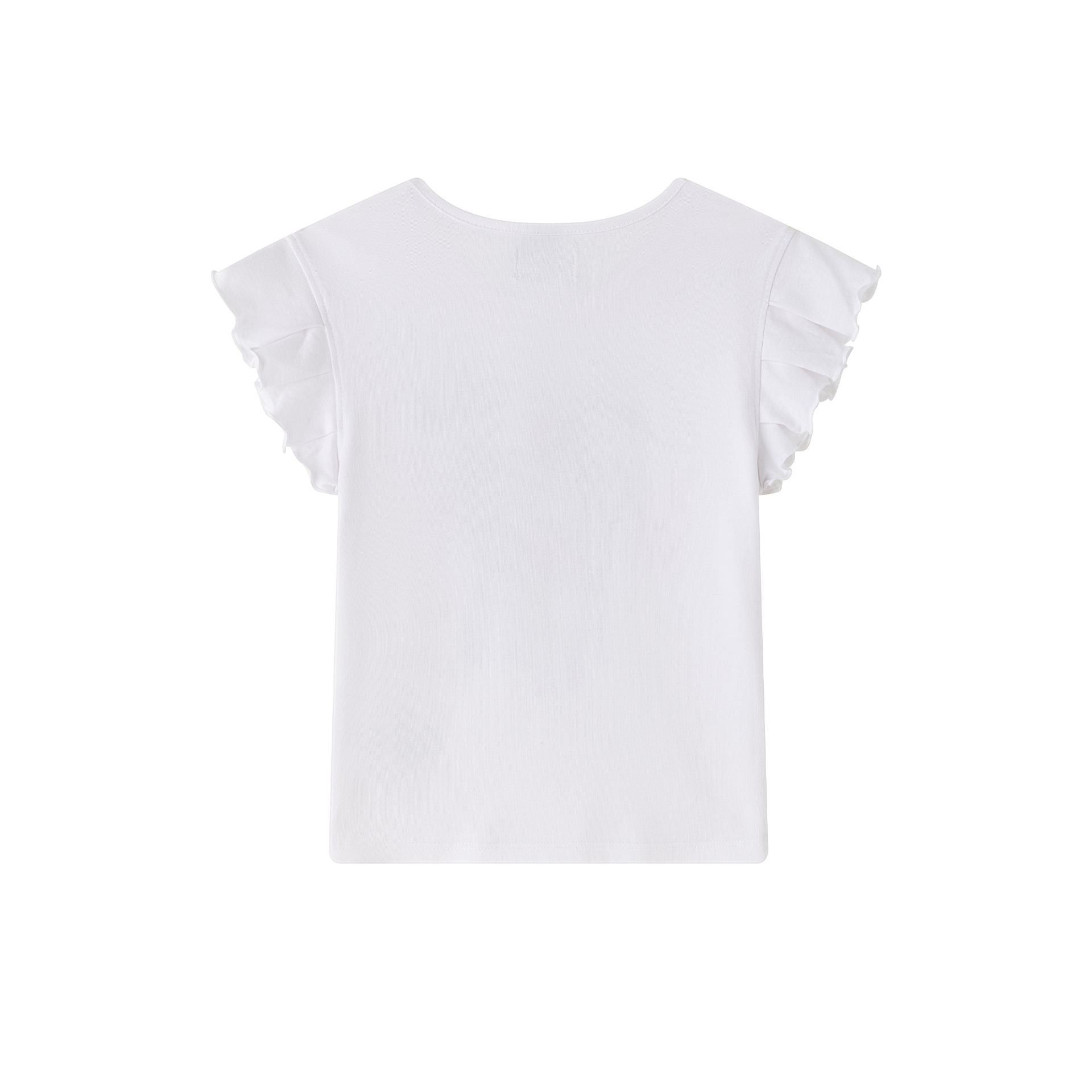Camiseta de niña en blanco - Newness - Detalle 1 - Moda Infantil Chicle