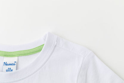 Camiseta de niño en blanca de Newness - Detalle 2 - Moda Infantil Chicle