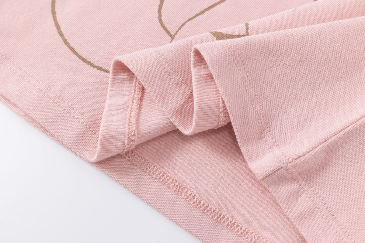 Camiseta ni�a rosa con zorrito con flores - Newness - Detalle 5 - Moda Infantil Chicle