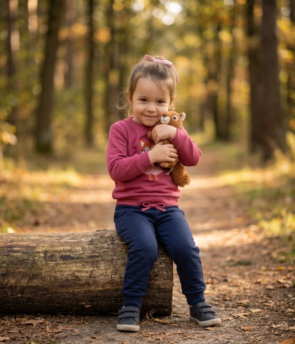 Ch�ndal BB ni�a zorrito con libro 6- 48 meses -Petit Cie - Detalle 2 - Moda Infantil Chicle