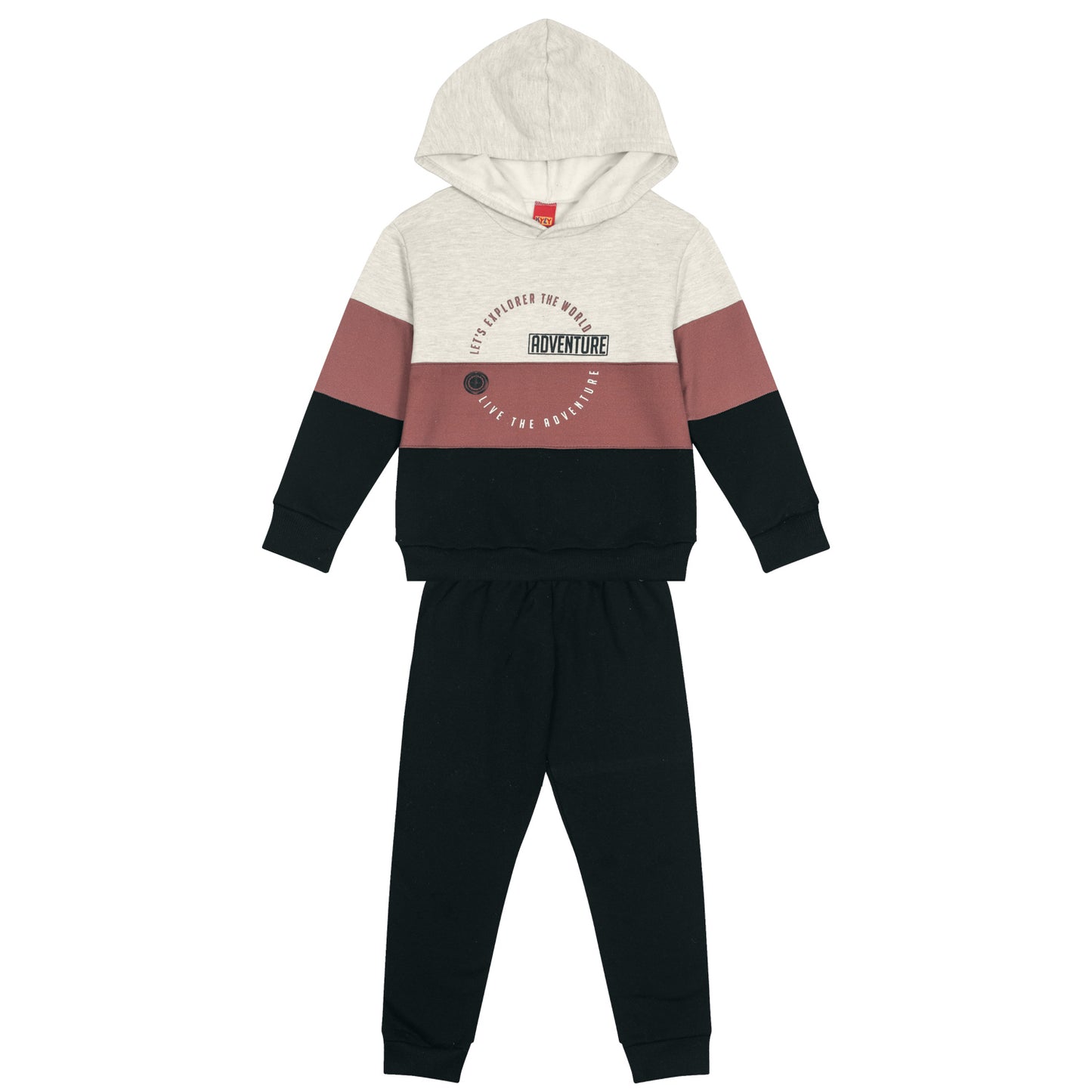 Chándal juvenil niño de 3 colores - Kyly invierno 2024 - Frontal - Moda Infantil Chicle