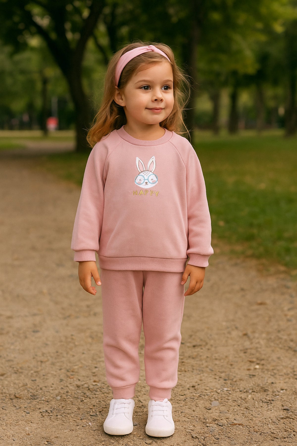 Chandal ni�a rosa - Newness - Frontal - Moda Infantil Chicle