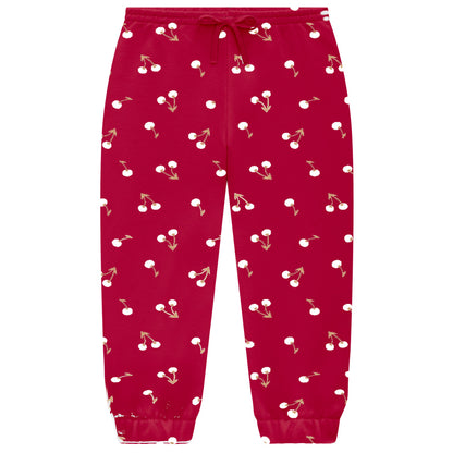 Chandal niña con cerezas- Kyly invierno 2024 - Detalle 2 - Moda Infantil Chicle