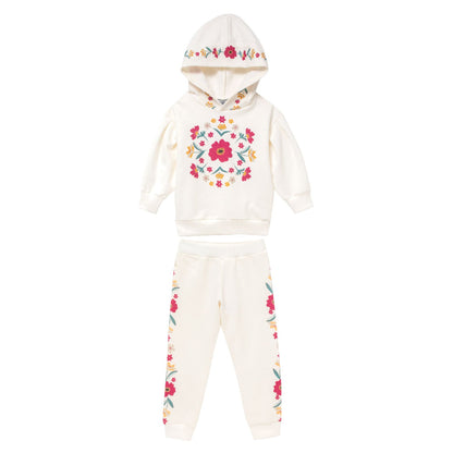 Chandal niña en color blanco - Kyly invierno 2024 - Detalle 2 - Moda Infantil Chicle