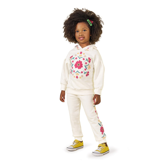 Chandal niña en color blanco - Kyly invierno 2024 - Frontal - Moda Infantil Chicle