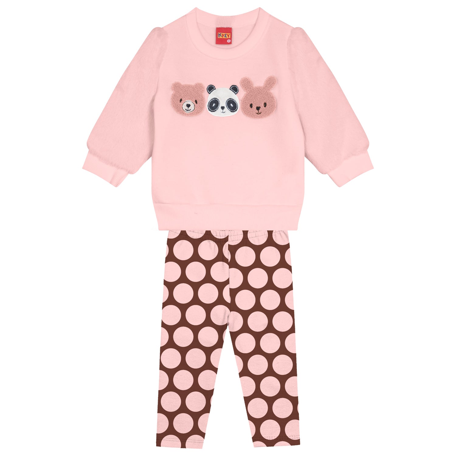 Chandal niña en color rosa - Kyly invierno 2024 - Frontal - Moda Infantil Chicle