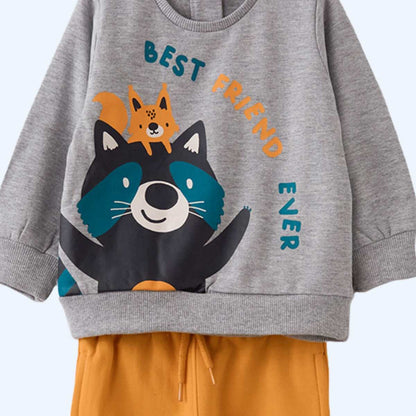 Chandal niño Best Friend Ever - Street Monkey - Detalle 1 - Moda Infantil Chicle