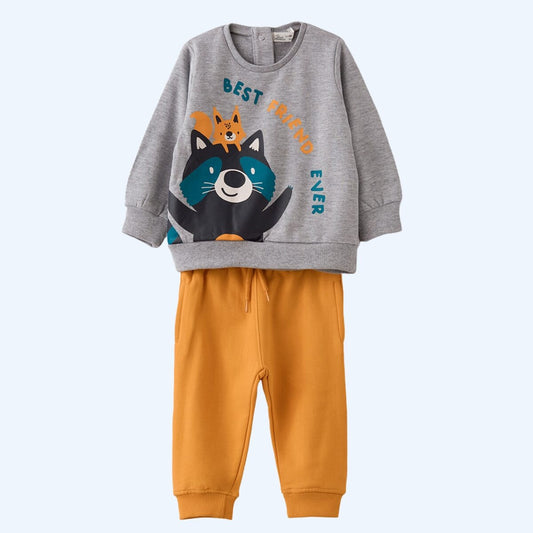 Chandal niño Best Friend Ever - Street Monkey - Frontal - Moda Infantil Chicle