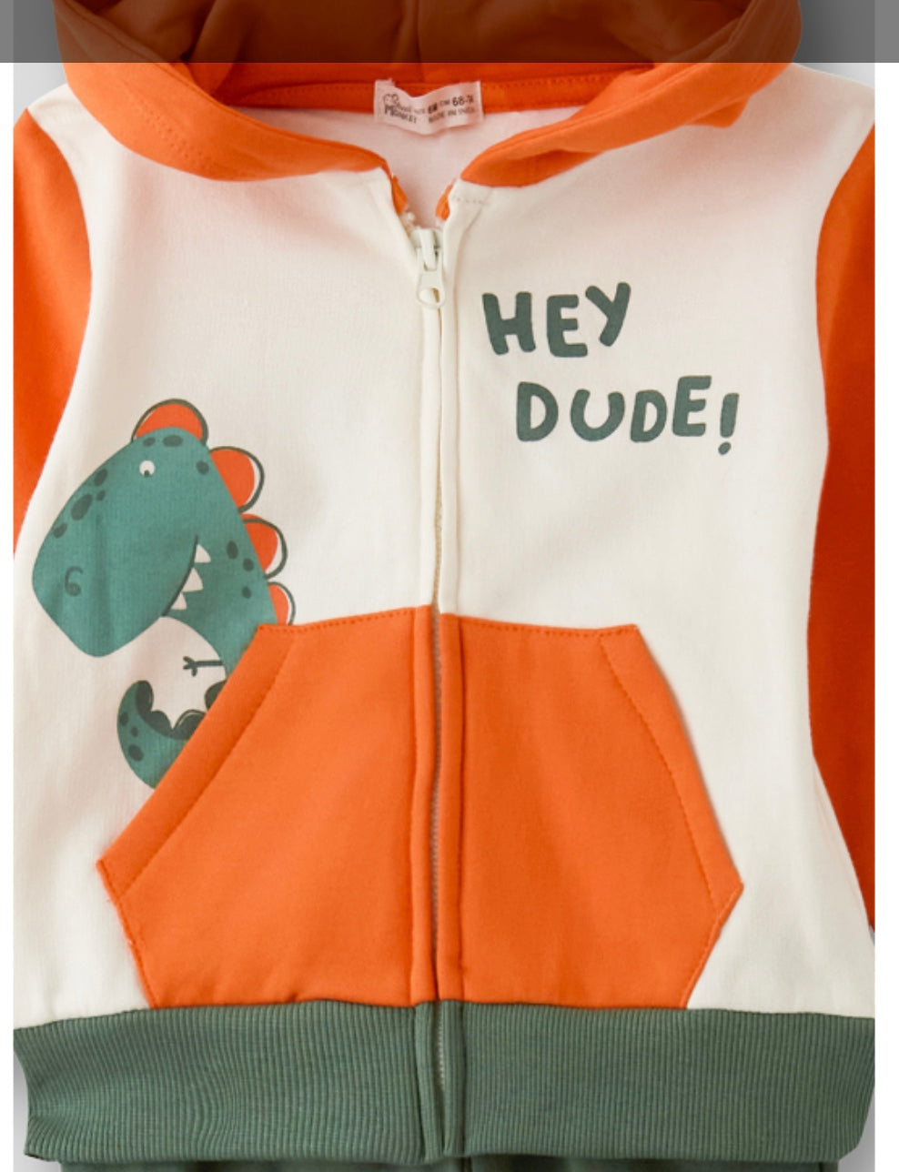 Chándal niño con chaqueta con cremallera - Street Monkey - Detalle 3 - Moda Infantil Chicle