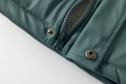 Chubasquero impermeable en verde unisex - Newness - Detalle 6 - Moda Infantil Chicle